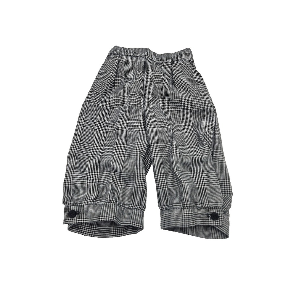 Baby Toddler Knickers Vintage Set‎ Outfit Beige Plaid Knickers and Ivory Shirt